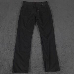 Levis Jeans Men 32x32 Charcoal 514 Straight Fit Low Rise Dark Wash Cotton Denim